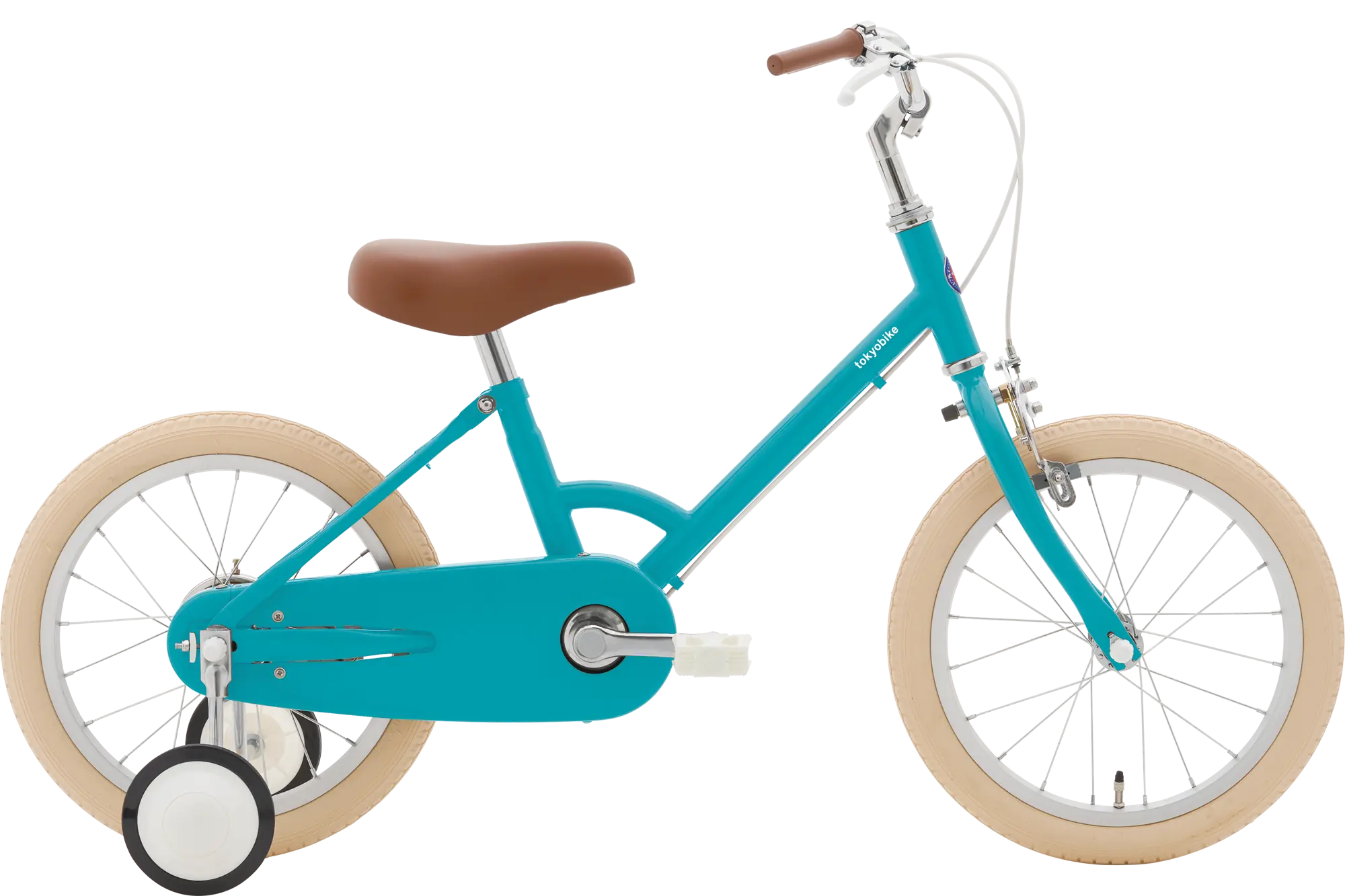 話題の人気 焦げ付く tokyobike little ブルージェード 新品補助輪 かご 自転車本体